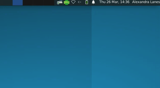 Screen showing location of papercut icon