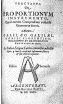 The Cover Page of Galileo's Proportionum Instrumento