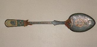 A wooden spoon